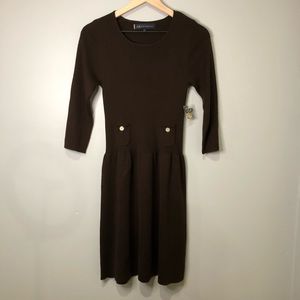 Anne Klein Fit and Flare Sweater Dress in …